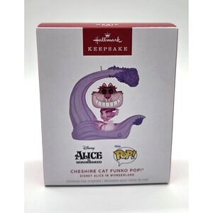2024 Hallmark Disney Cheshire Cat Funko Pop Alice In Wonderland Keepsake‎ New